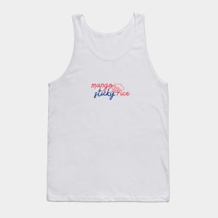 mango sticky rice - Thai red and blue - Flag color - with sketch Tank Top